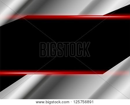 Modern black background overlap for text and message design , vector