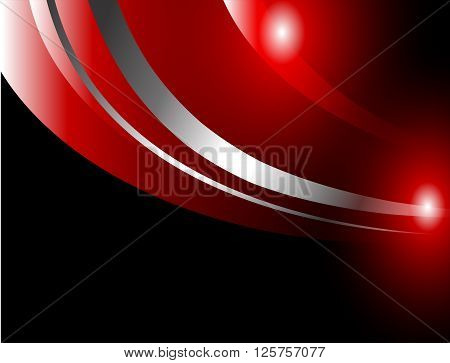 Red background vector overlap paper layer curve line gradient color tone with space for text design