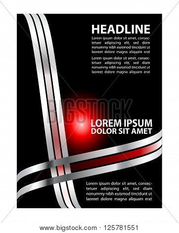 Magazine, flyer, brochure and cover layout design template, vector Illustration