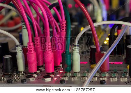 Modular Synthesizer, Analogue Synth Closeup