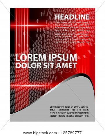 Brochure flyer background. Flyer design template abstract
