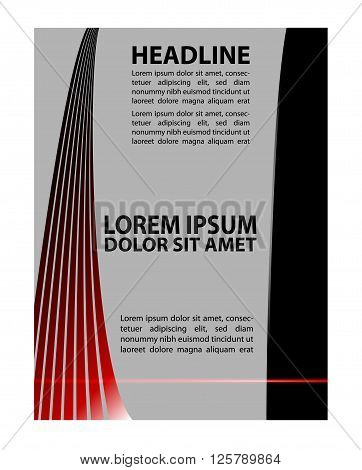 Flyer or Cover Design - Business Vector