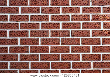 Orange Brickwall Background  Textured Detailed shot of brick wall of a building exterior