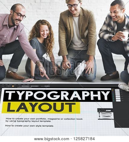 Typography Layout Responsive Design Creative Concept