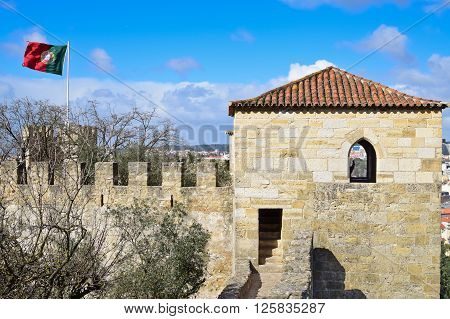 Castelo de Sao Jorge in Lisbon Portugal