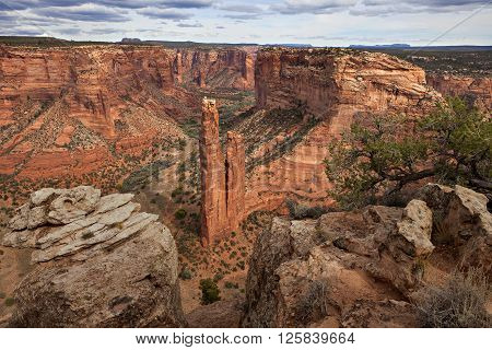 Spider Rock in Canyon de Chelly Arizona.** Note: Visible grain at 100%, best at smaller sizes