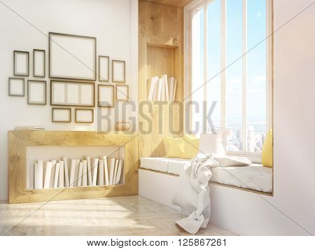 Windowsill Seat And Frames Toning