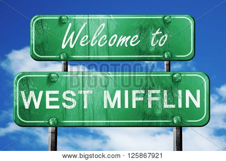 Welcome to west mifflin green road sign