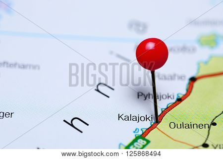 Kalajoki pinned on a map of Finland