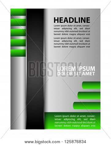blue Flyer or Cover Design - Business Vector