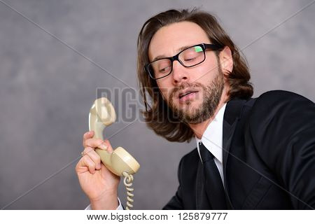 Businessman Has A Awkward  Phone Call