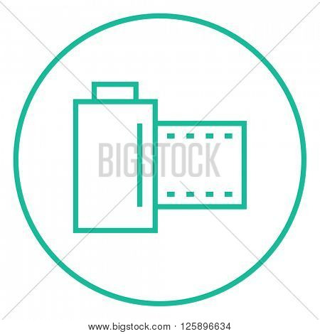 Camera roll line icon.