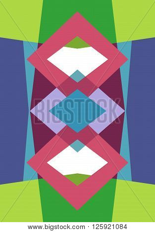 Colored geometric shape background. Polygonal wallpaper or pattern