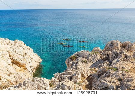Beautiful sea shore in Cyprus