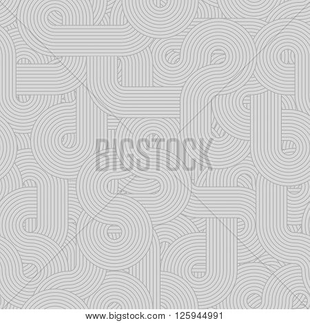Curl muted gray seamless tint pattern with lines