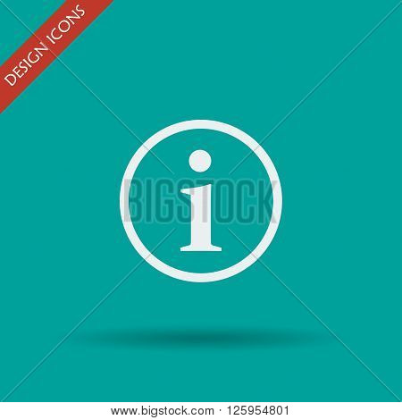 info vector icon. Flat design style EPS