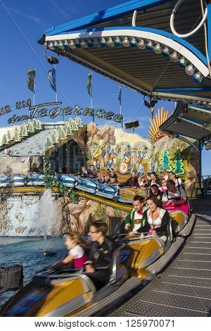 MUNICH, GERMANY - OCTOBER 02: Fun ride 