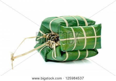 Fermented Ground Pork In Banana Leaf Packing