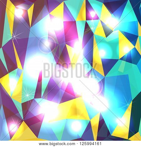 Abstract disco glowing of the background. illustration.