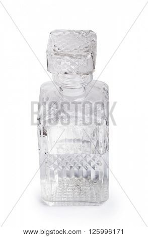 Vintage decanter isolated on white