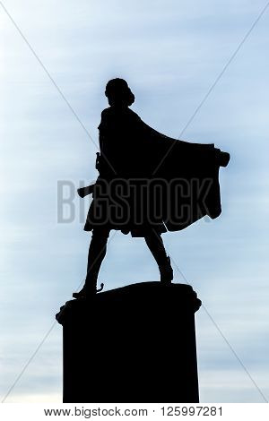 Lipetsk, Russia - September 18, 2014: Monument to Peter the Great is one of the main attractions of the city of Lipetsk