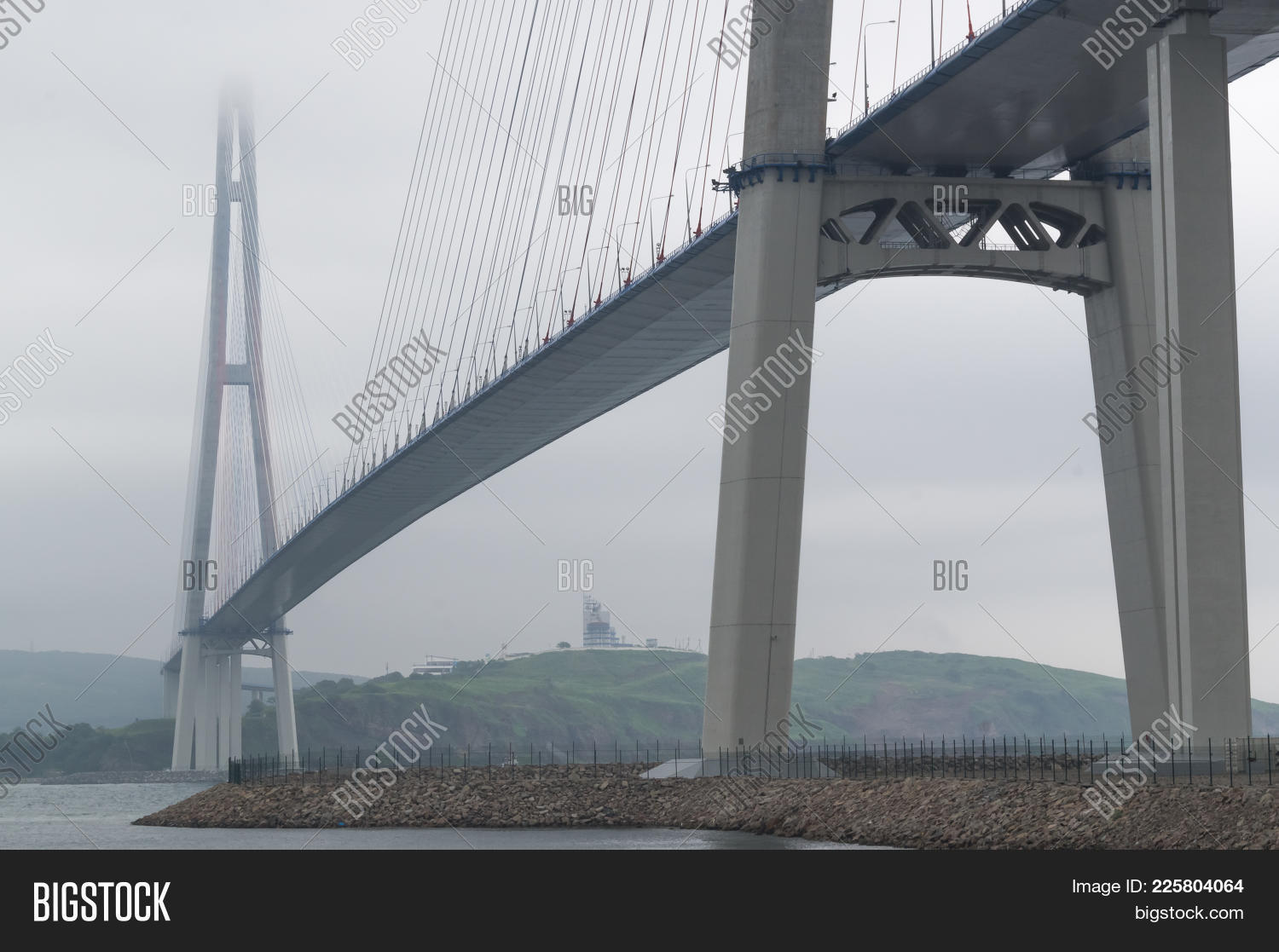Russky Bridge Russian Image & Photo (Free Trial) | Bigstock