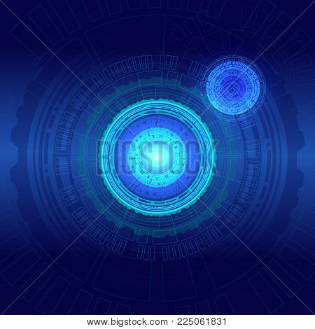 Abstract technology background design concept, vector illustration