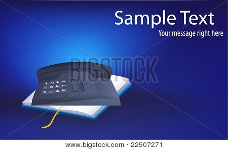 전화 및 파랑에 대 한 책