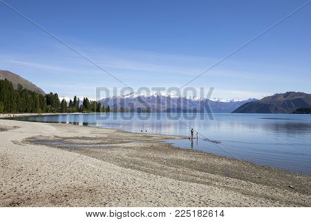 Lake Wanaka Shoreline, Roys Bay, Wanaka, New Zealand