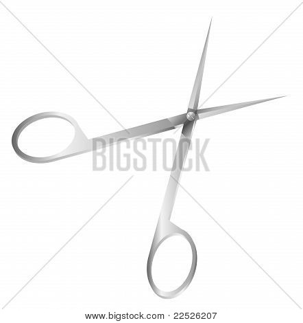 Scissor auf weiß