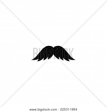 Retro Hair Mustache. Hipster. Photo Props. Vector