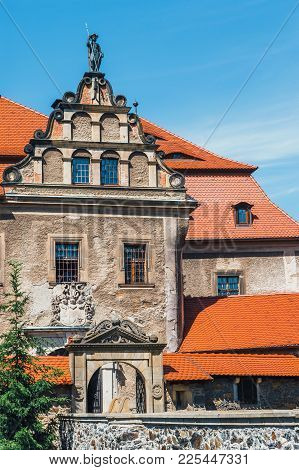 Czocha Castle On Blue Sky In The Background, Poland