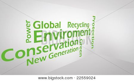 Kreativní obraz zelený koncept