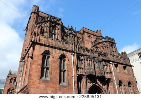 Manchester - City In North West England (uk). Famous John Rylands Library.