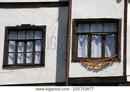 Ankara, Turkey - July 31, 2008; Traditional Ottoman Home Windows In Beypazari, Ankara, Turkey