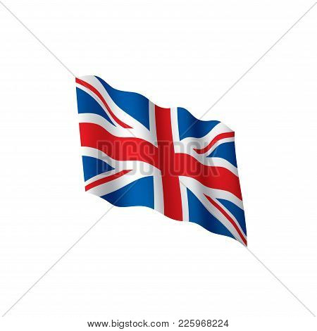 United Kingdom Flag, Vector Illustration On A White Background