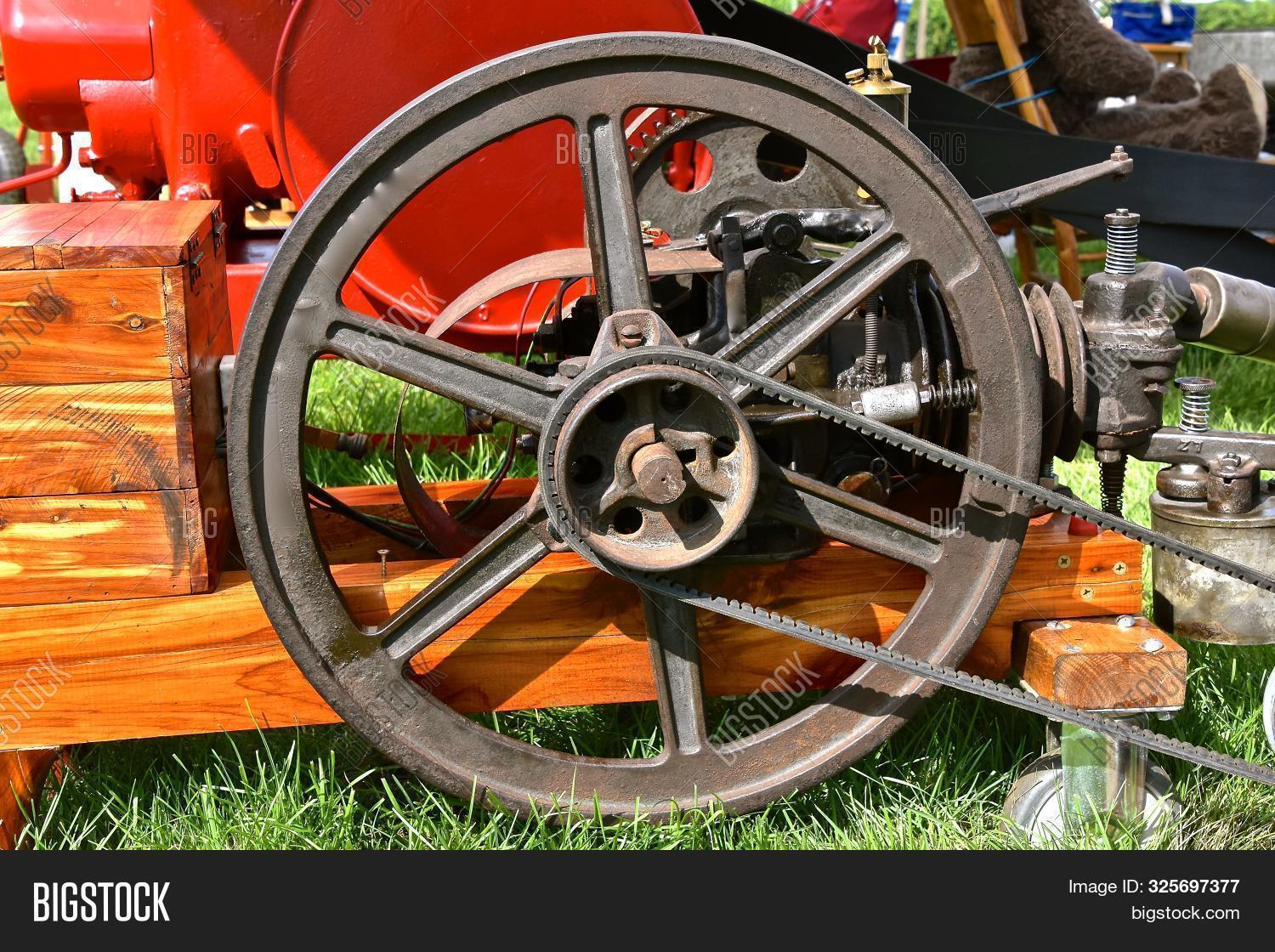 Flywheel Gas Engine Image & Photo (Free Trial) Bigstock
