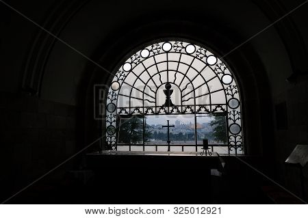 September 14, 2019. Jerusalem, Israel. View From The Window Of The Roman Catholic Church Dominus Fle