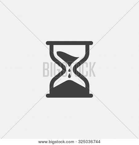Hourglass Icon Vector Illustration, Sand Clock Icon, Time Icon Design