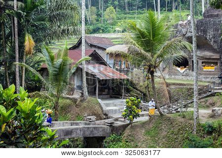 Indonesia Bali Sept 20, 2019 Gunung Kawi Temple In Ubud,