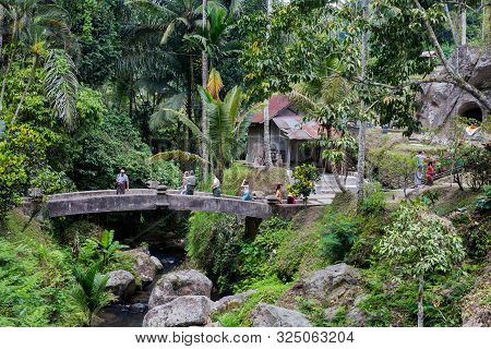 Indonesia Bali Sept 20, 2019 Gunung Kawi Temple In Ubud,