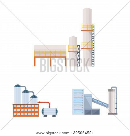 Vector Illustration Of Industry And Building Symbol. Set Of Industry And Construction Stock Vector I