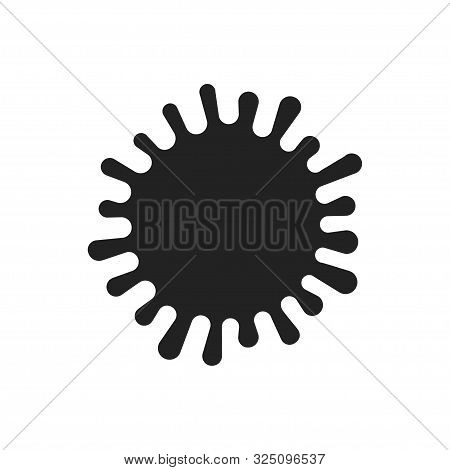Paint Splash. Paint Blot Sign. Black Color. Vector Eps 10.