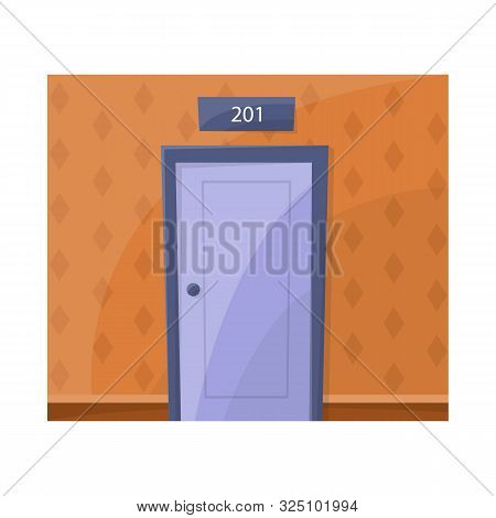 Vector Illustration Of Aisle And Door Icon. Graphic Of Aisle And Apartment Stock Vector Illustration
