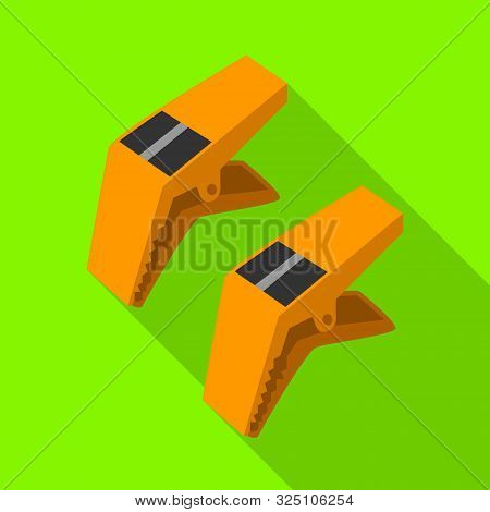 Vector Design Of Clothespeg And Peg Symbol. Set Of Clothespeg And Laundry Stock Symbol For Web.
