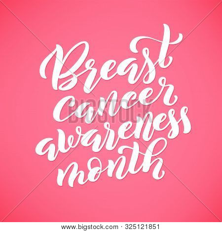 Breast Canser Awareness Month In October. Vector Illustration.