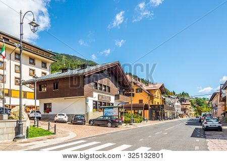 Tarvisio,italy - September 3,2019 - In The Streets Of Tarvisio. Tarvisio Is Located At The Border Wi