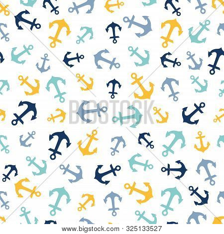 Yellow And Blue Anchors Seamless Pattern
Seamless Pattern With Colorful Anchors