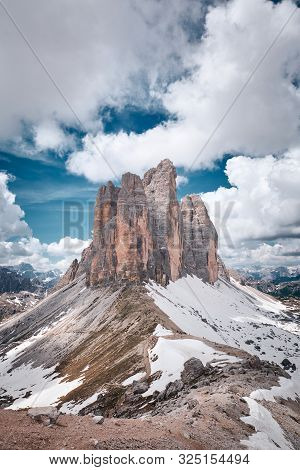 The Landscape Around Tre Cime Di Lavaredo, Dolomites, Italy