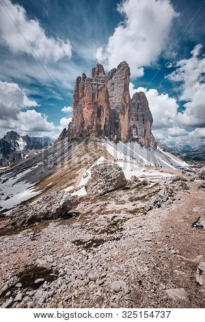 The Landscape Around Tre Cime Di Lavaredo, Dolomites, Italy